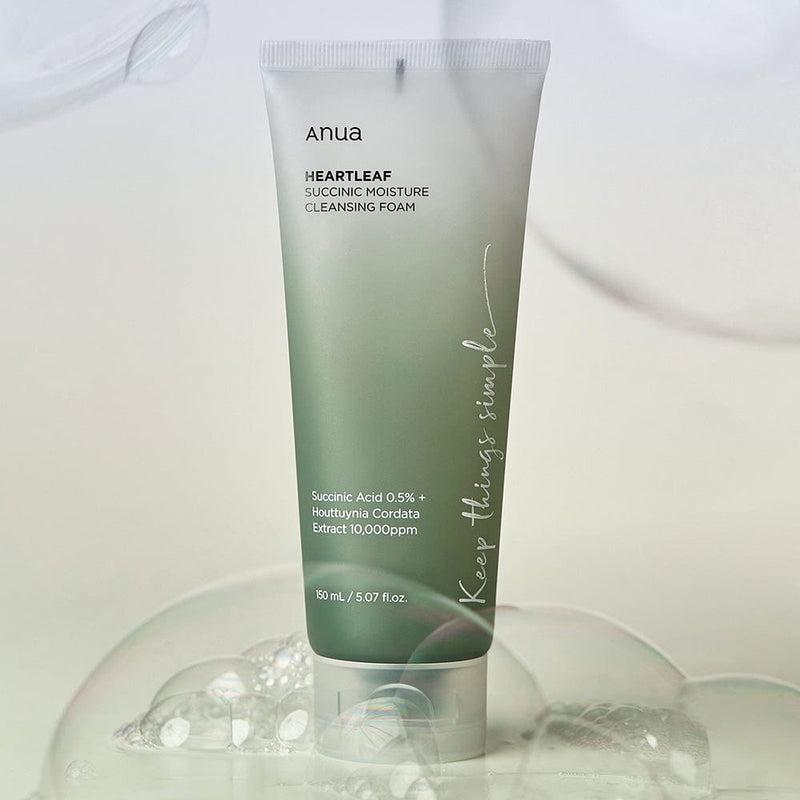 Anua Heartleaf Succinic Moisture Cleansing Foam 150ml - Gaenari Cosmetics