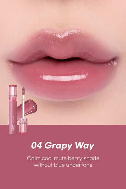 Rom&nd Glasting Color Gloss 4g - 04 Grapy Way - Gaenari Cosmetics