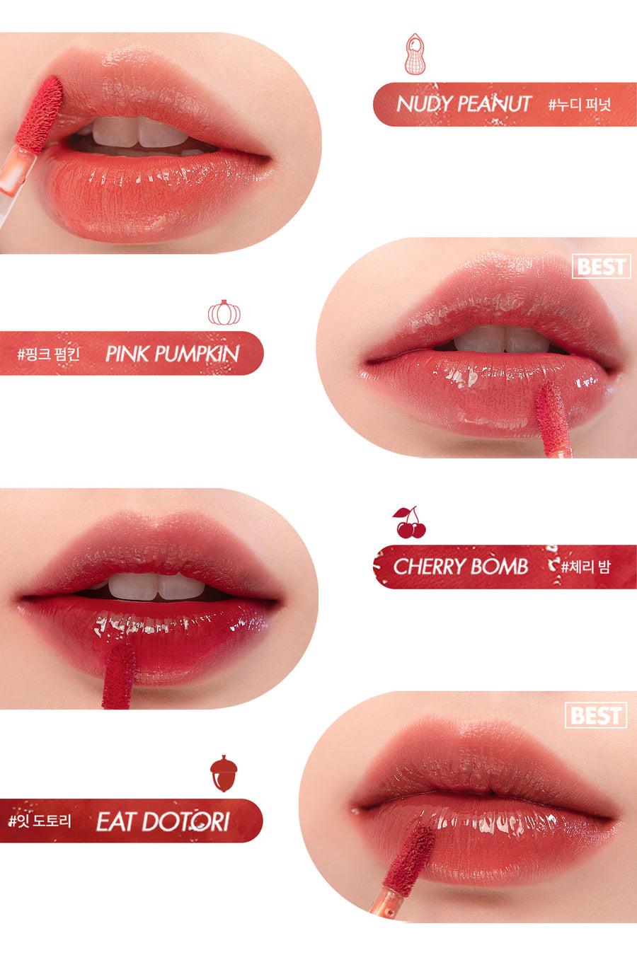 glossy lip tint that doesn't smudge