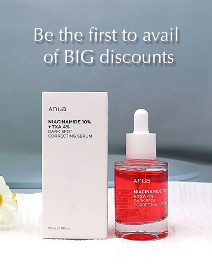 Anua Niacinamide 10% + TXA 4% Dark Spot Correcting Serum 30ml