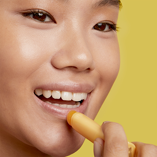 Scent-free lip balm for dry lips